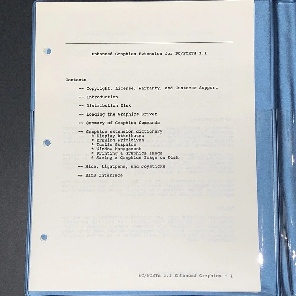 Vtg 1984 LMI IBM PC/Forth v3.1 OS Forth Dimensions Magazines, Diskettes & Manual